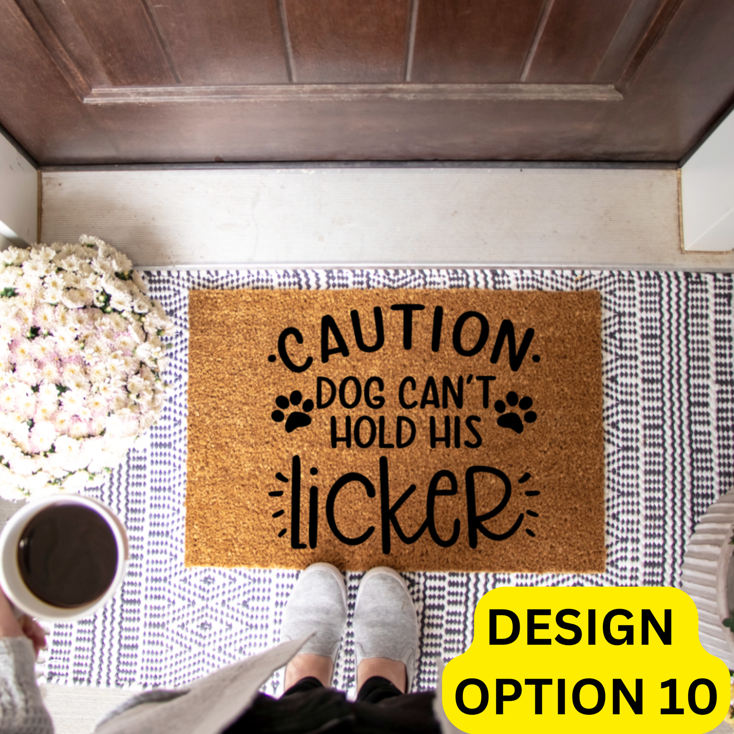 Spoiled Bitch Dog Boutique Doormat Painting