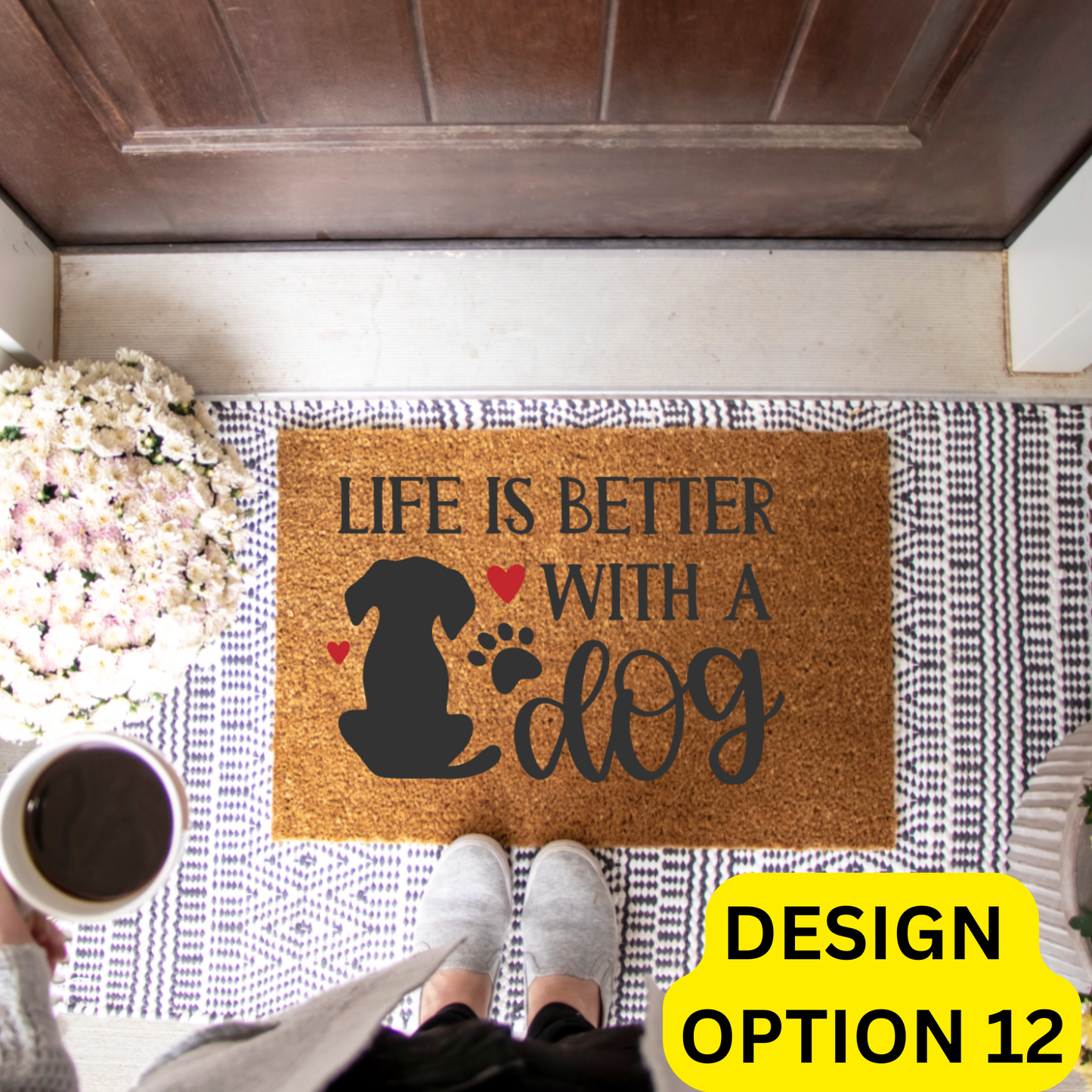 Spoiled Bitch Dog Boutique Doormat Painting