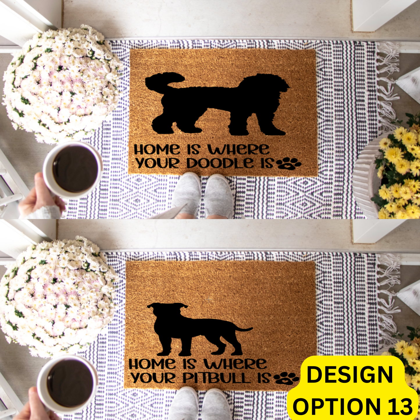 Spoiled Bitch Dog Boutique Doormat Painting