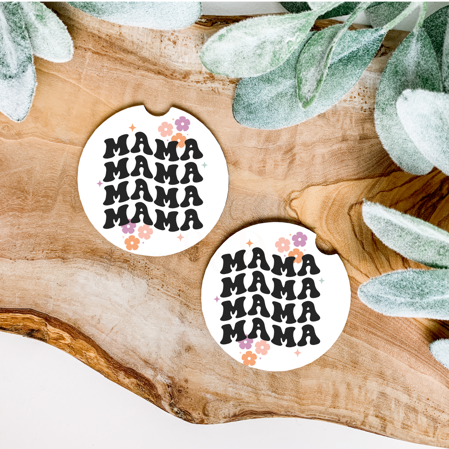 Mama Floral Car Coasters