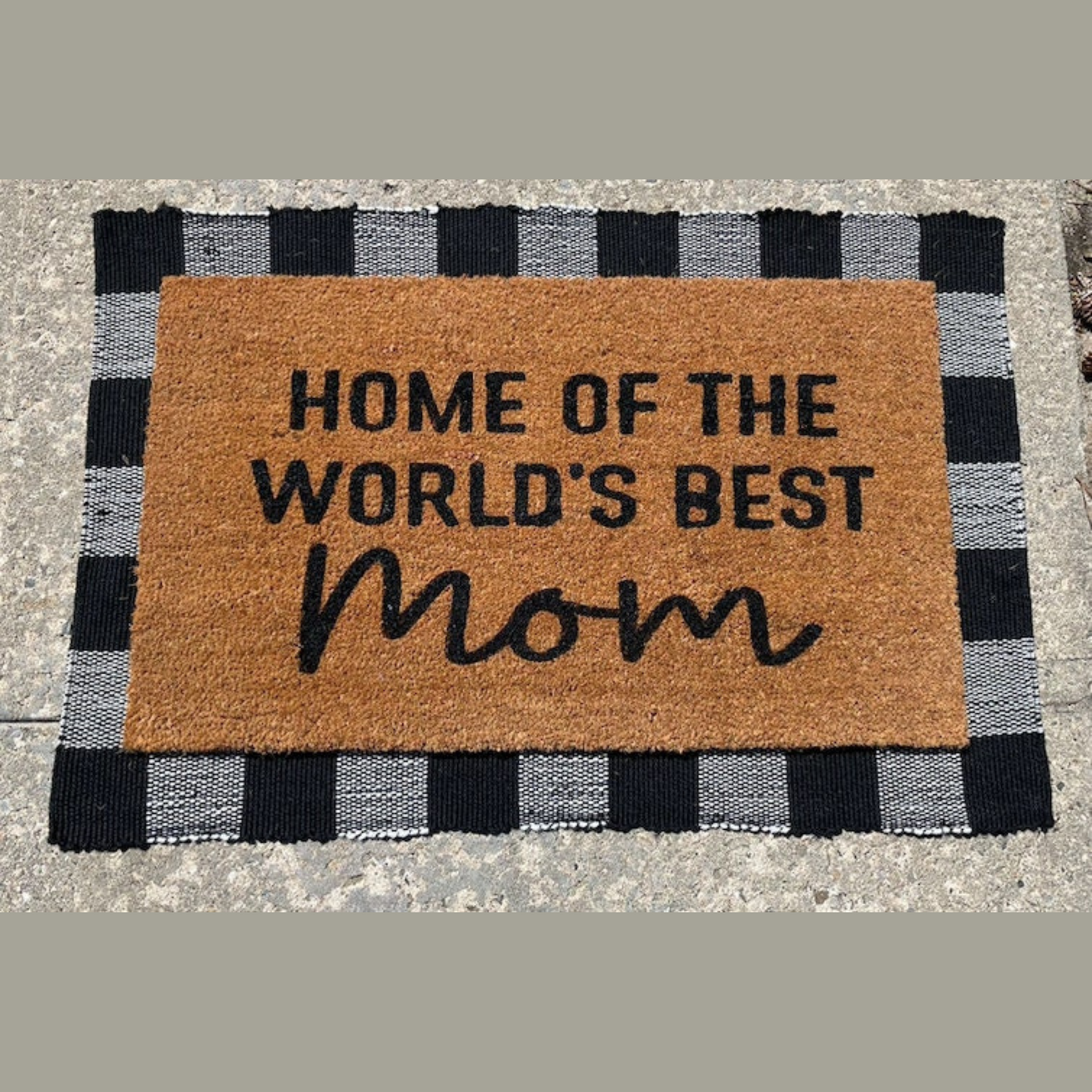 Home Of The World's Best Mom Doormat