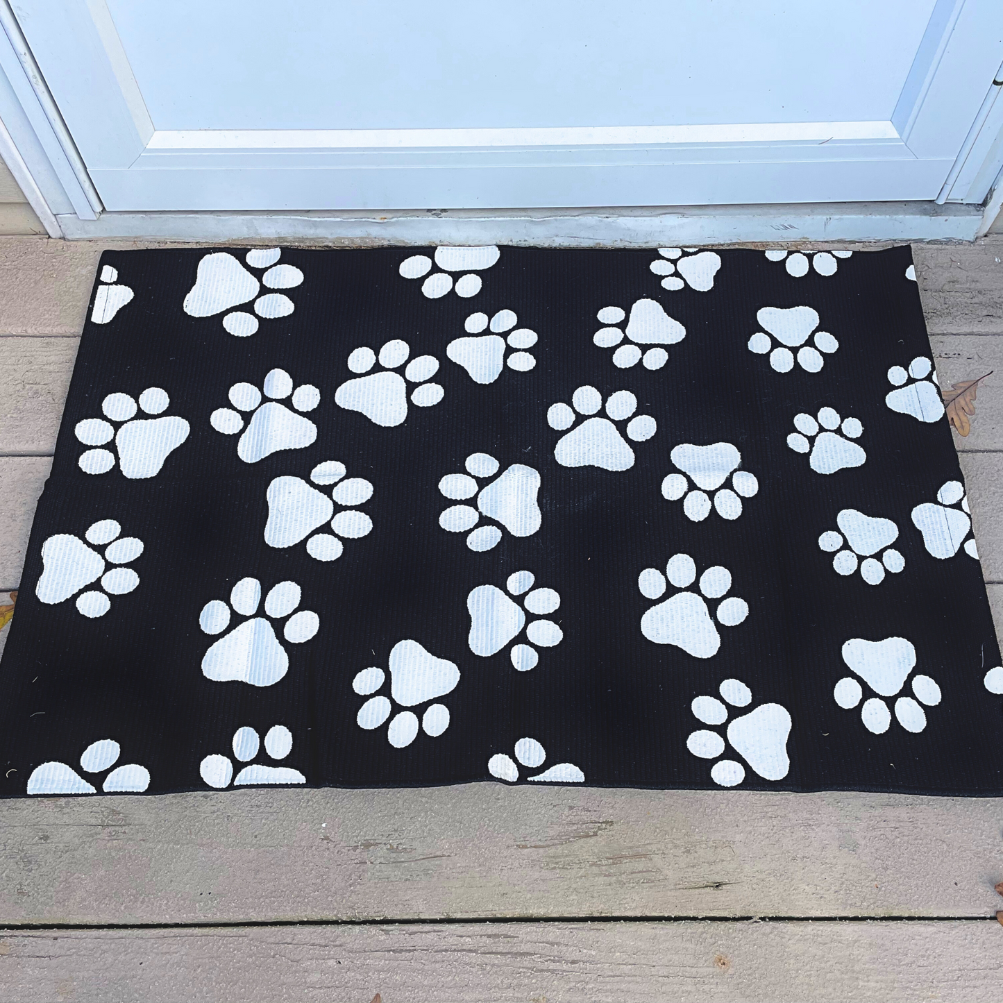 Paw Print Layering Rug