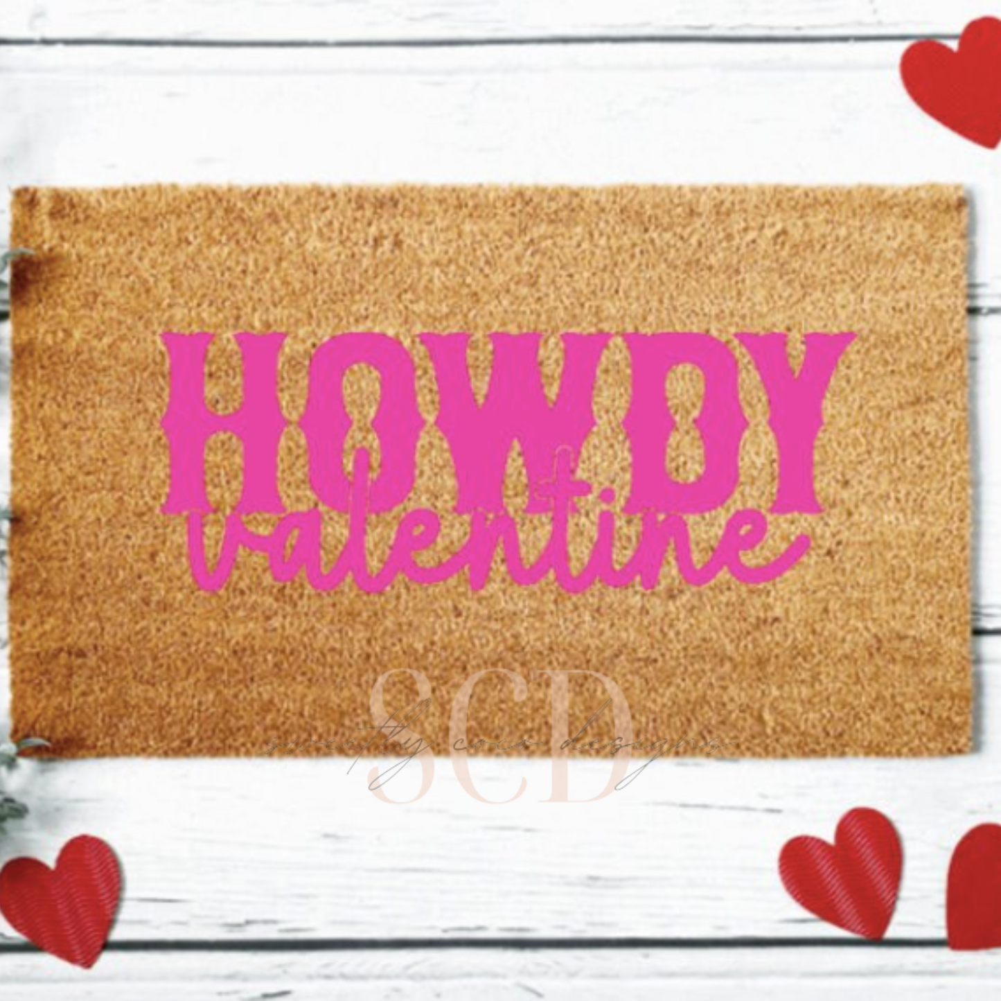 Howdy Valentine Doormat