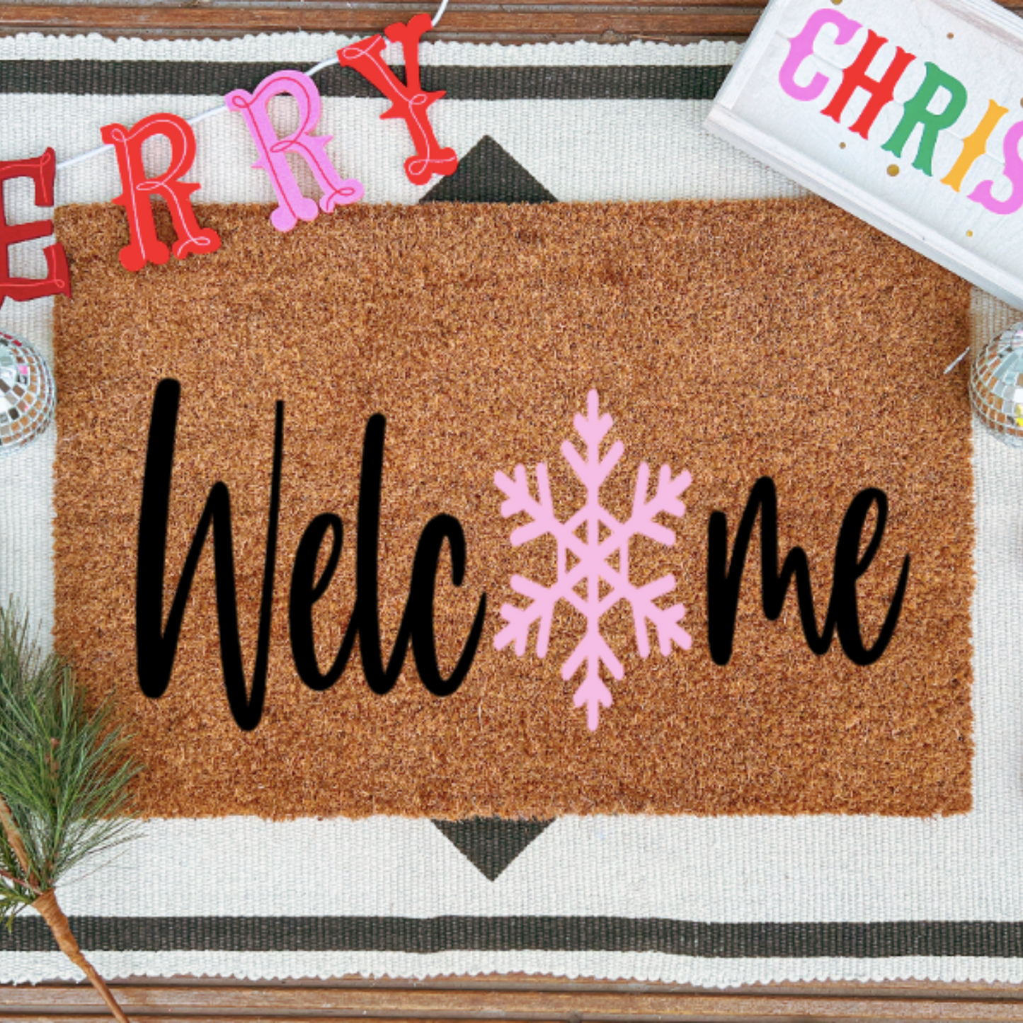 Welcome Snowflake Doormat