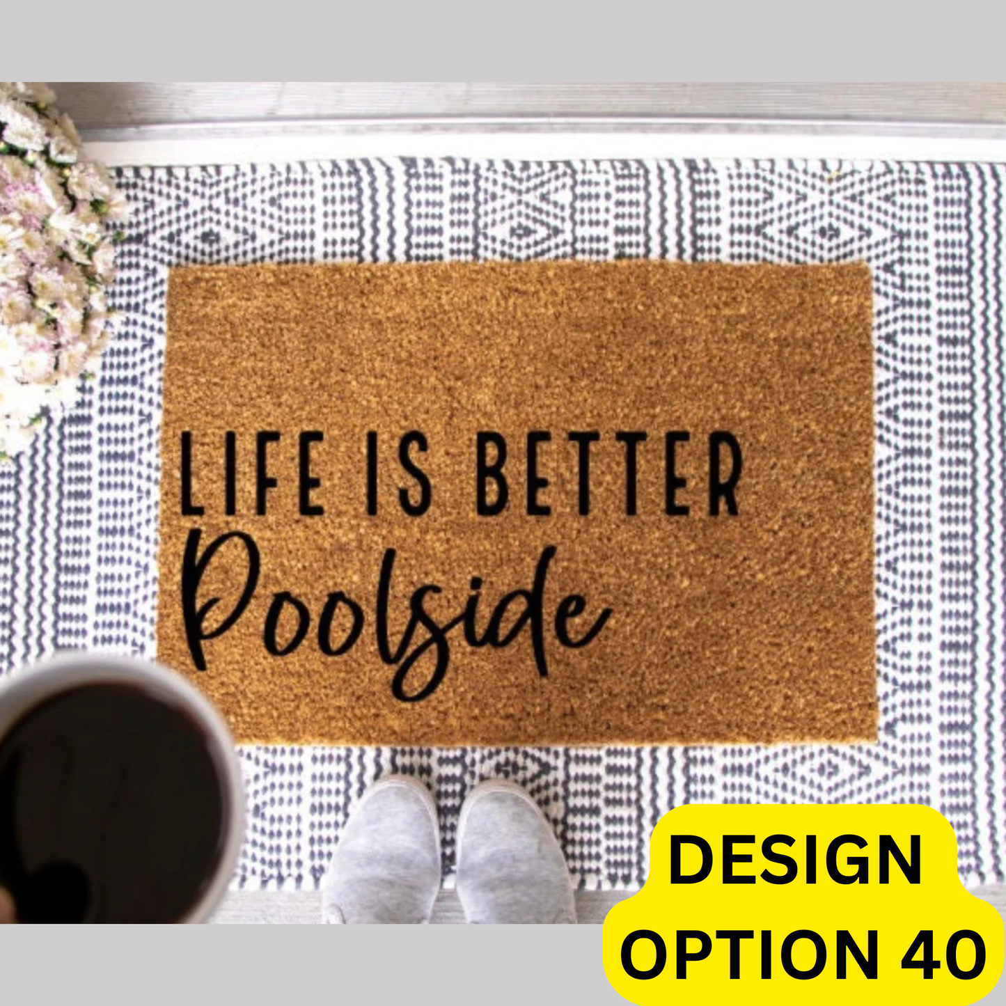 Marie | Doormat Painting
