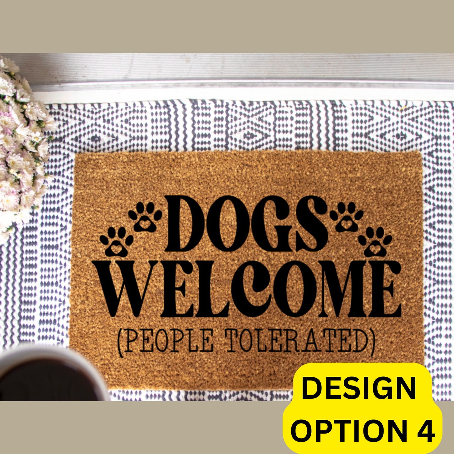 Spoiled Bitch Dog Boutique Doormat Painting
