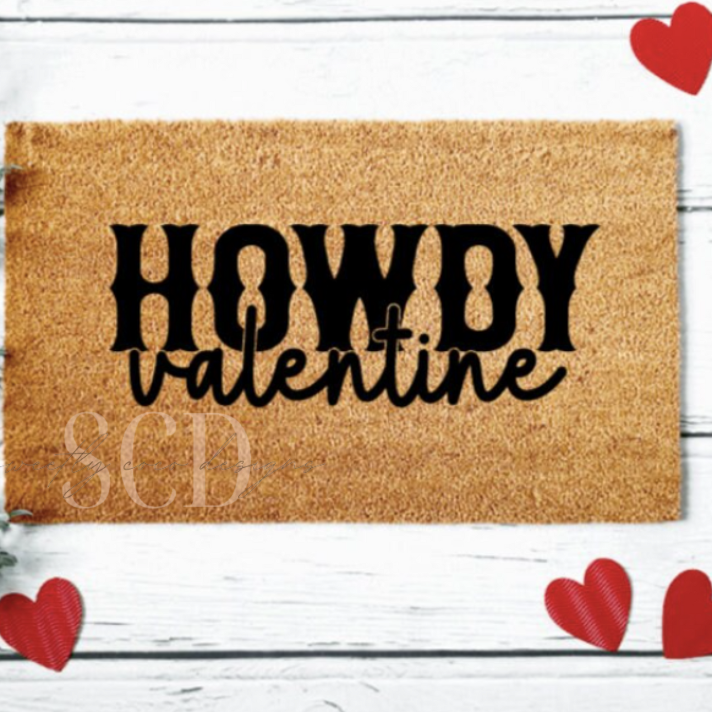 Howdy Valentine Doormat