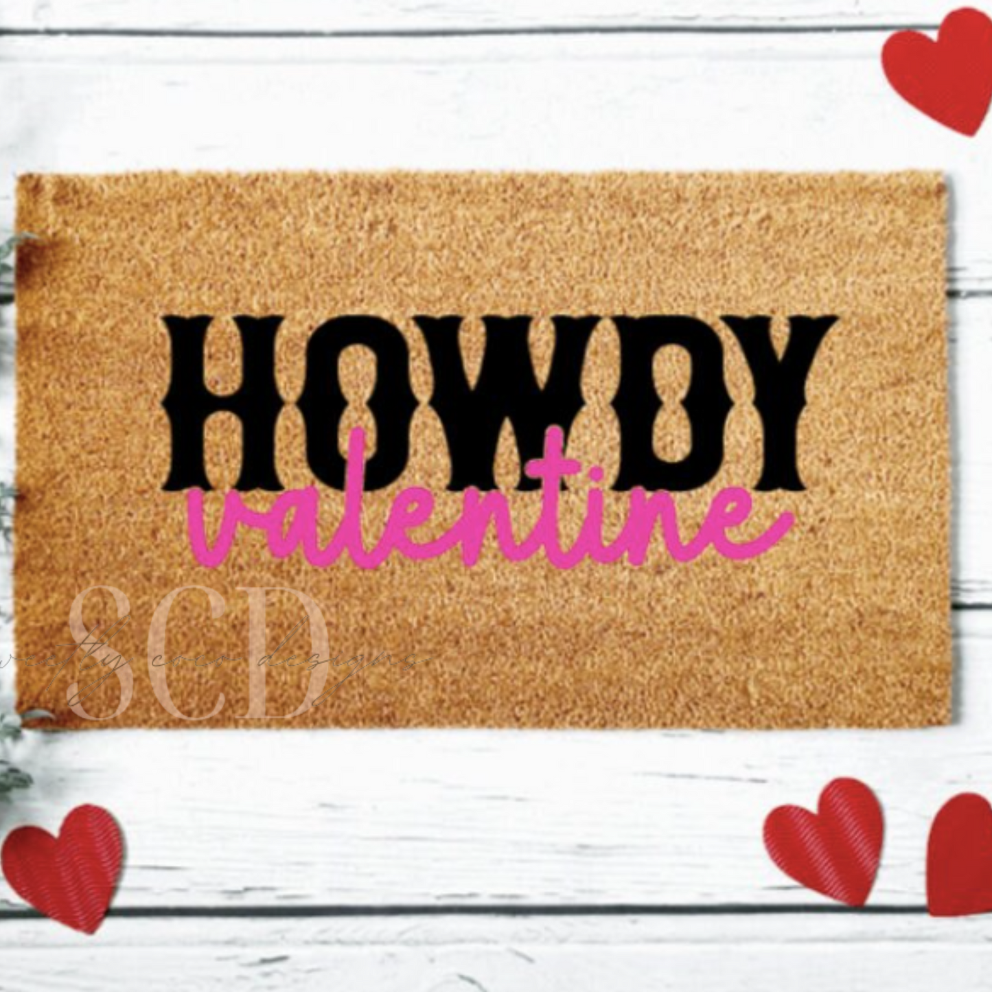 Howdy Valentine Doormat