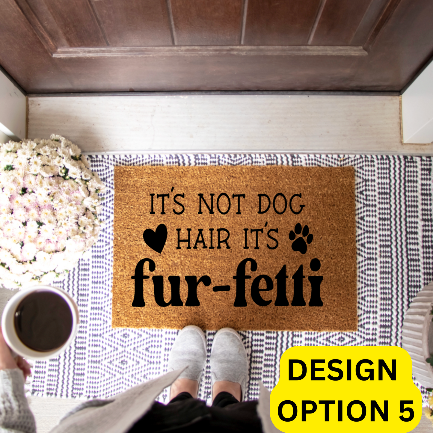Spoiled Bitch Dog Boutique Doormat Painting