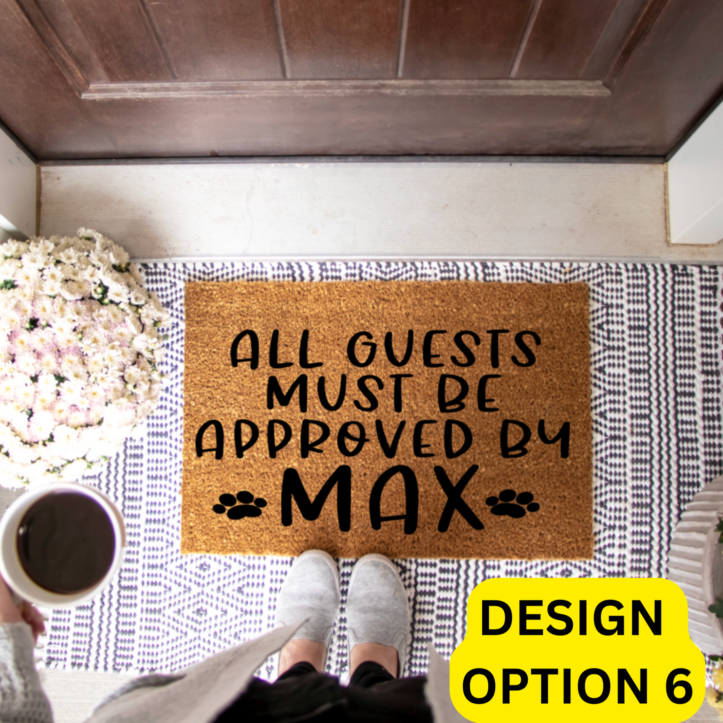 Spoiled Bitch Dog Boutique Doormat Painting