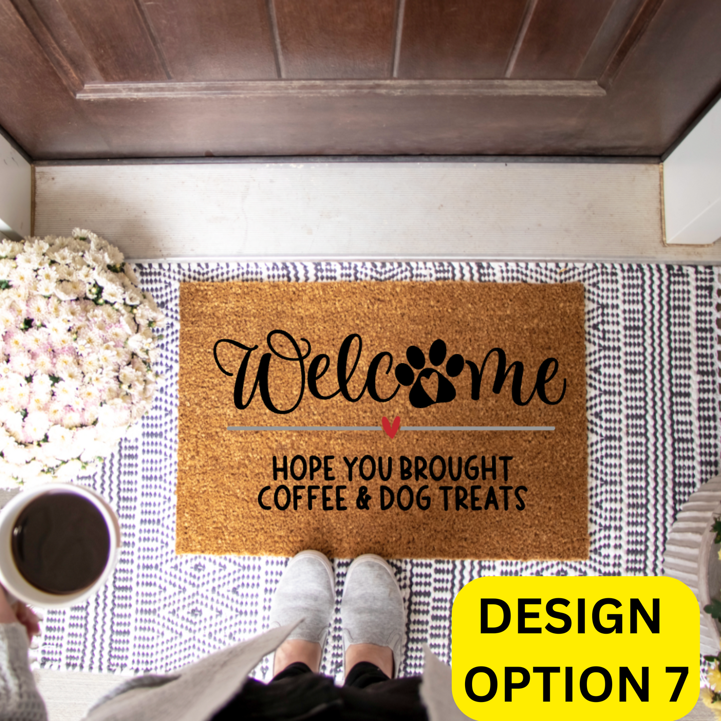 Spoiled Bitch Dog Boutique Doormat Painting