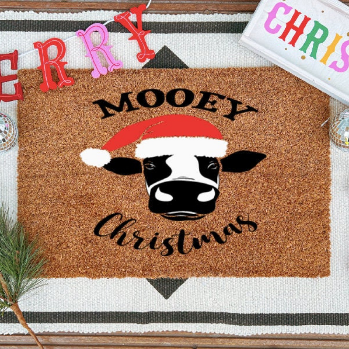 Mooey Christmas Doormat