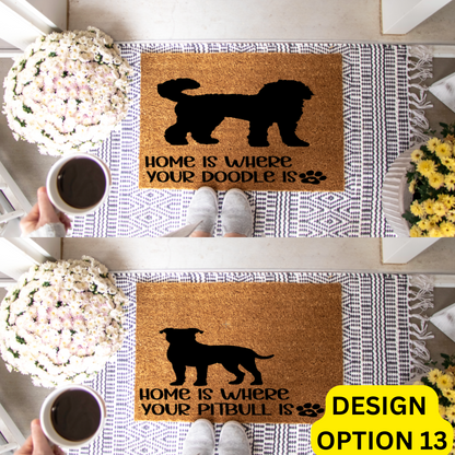Spoiled Bitch Dog Boutique Doormat Painting