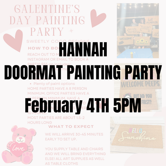 Hannah | Doormat Painting Party