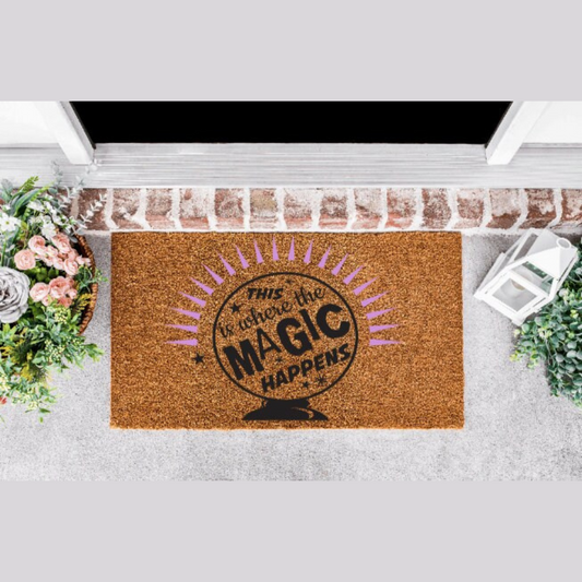 This Is Where The Magic Happens Doormat