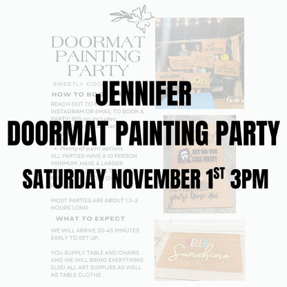 Jennifer | Doormat Painting Party