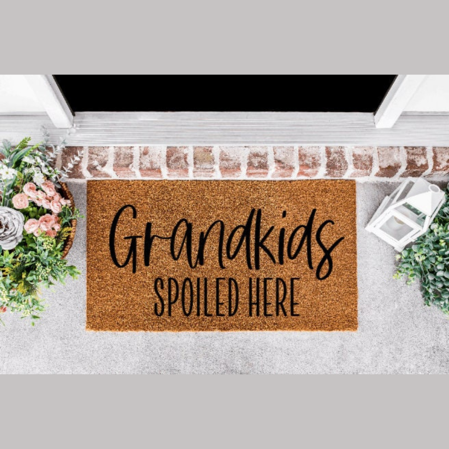 Grandkids Spoiled Here Doormat