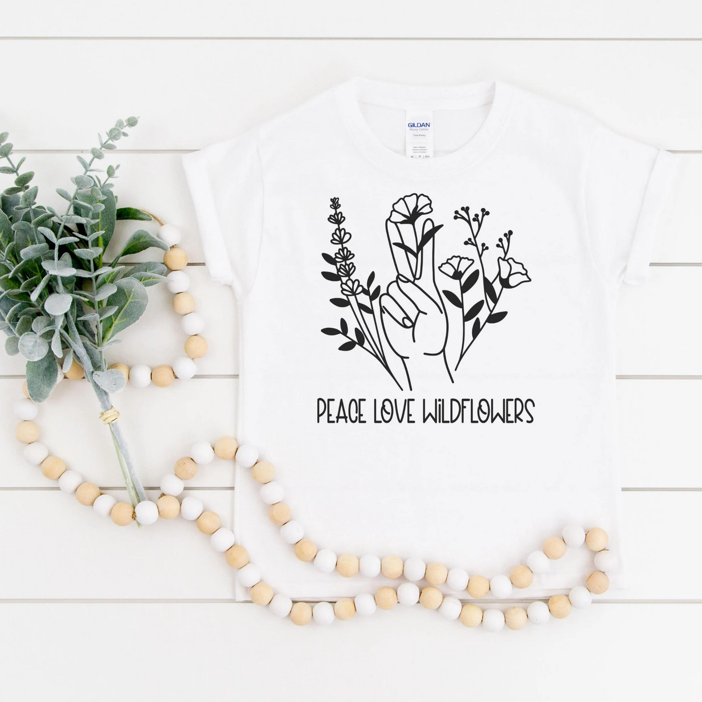 Peace Love Wildflowers Top