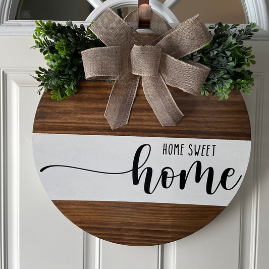 Home Sweet Home Swiggle Door Hanger