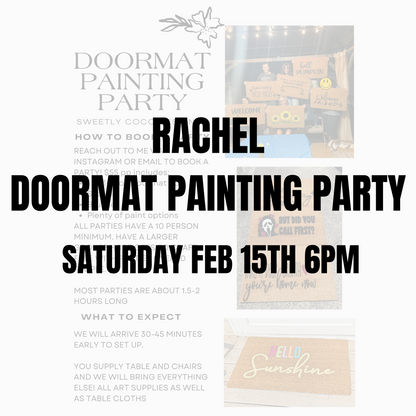 Rachel | Doormat Painting Party