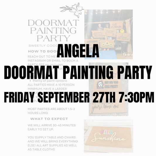 Angela | Doormat Painting Party