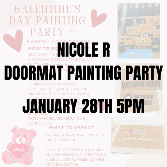 Nicole R | Doormat Painting Party