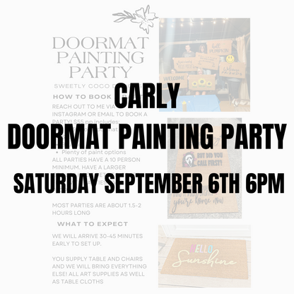 Carly | Doormat Painting Party