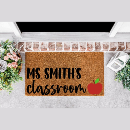 Welcome to Teacher's Personalized Classroom Doormat