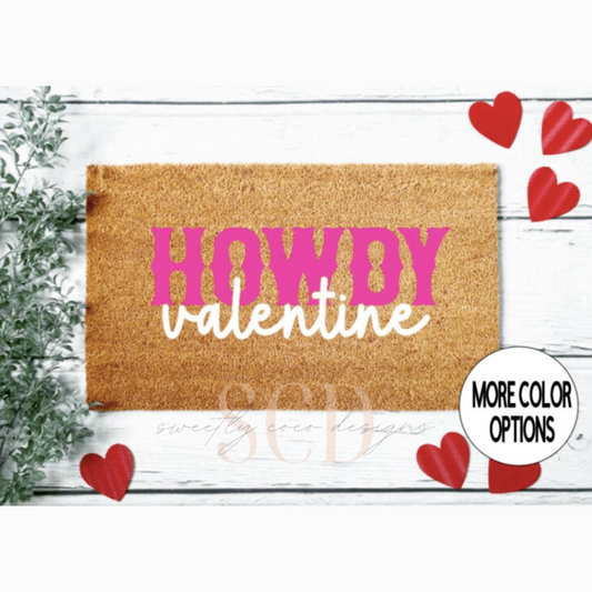 Howdy Valentine Doormat