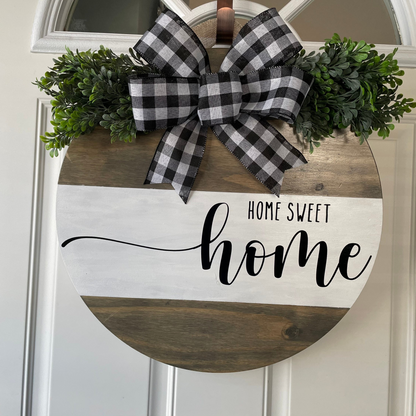 Home Sweet Home Swiggle Door Hanger