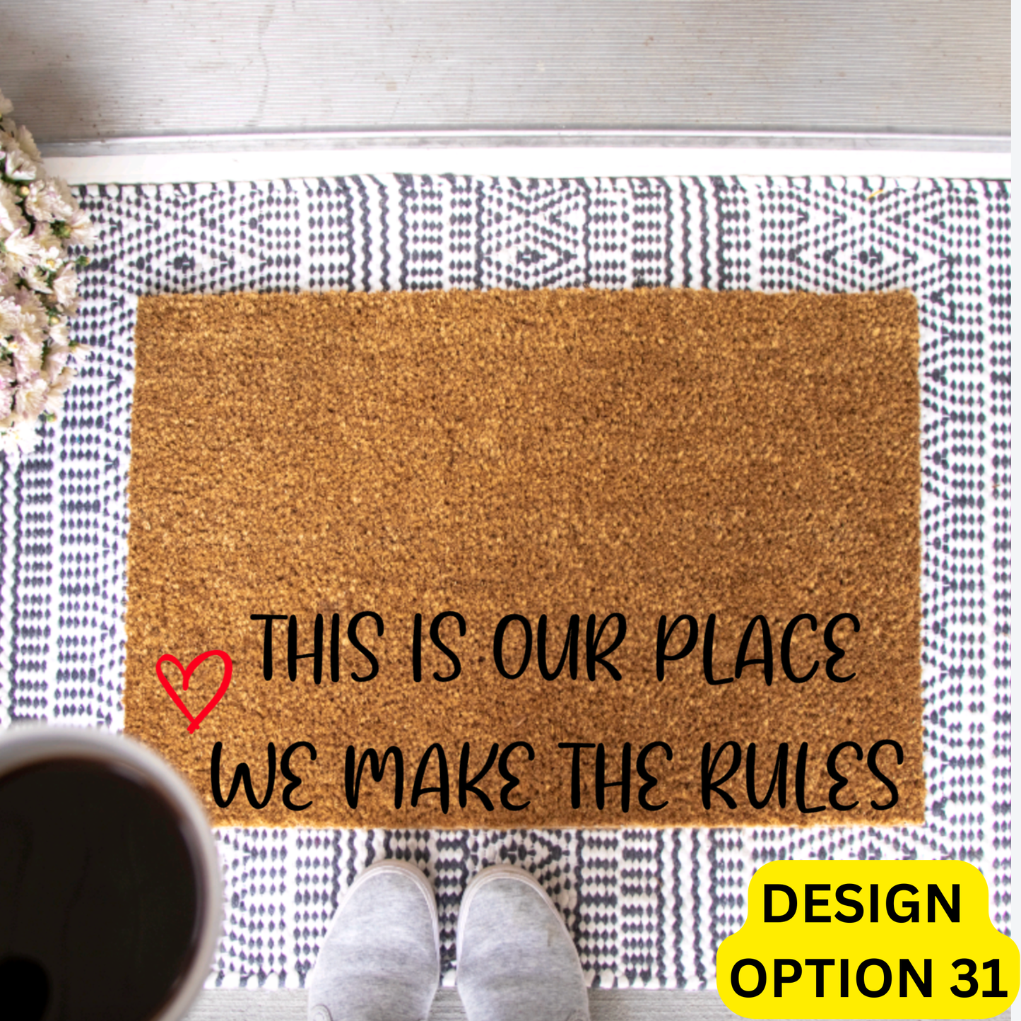 Marie | Doormat Painting