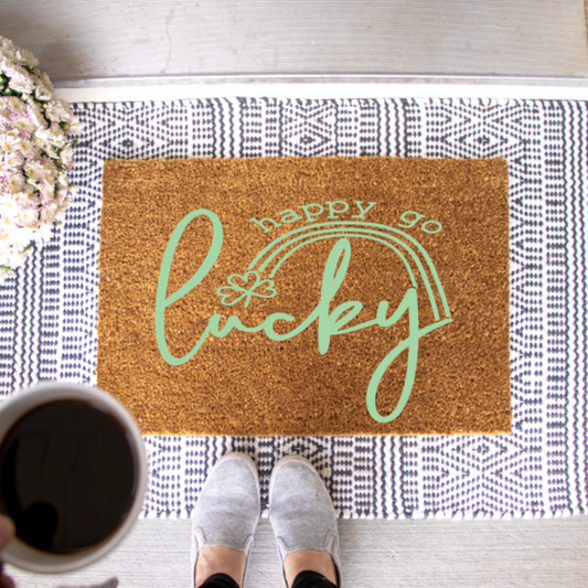 Happy Go Lucky Doormat