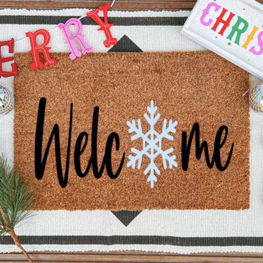 Welcome Snowflake Doormat