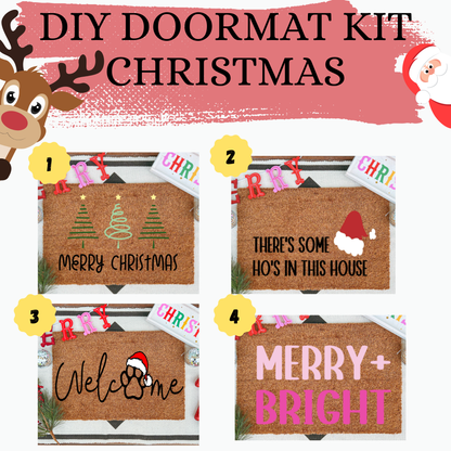 DIY Christmas Themed Doormat At Home Kit