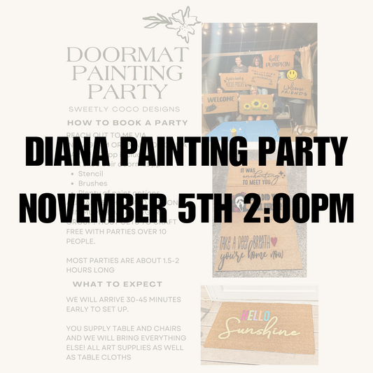 Diana | Doormat Painting Party