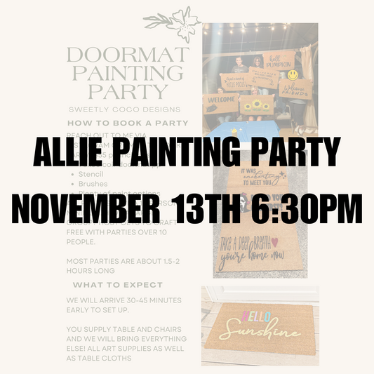 Allie | Doormat Painting Party