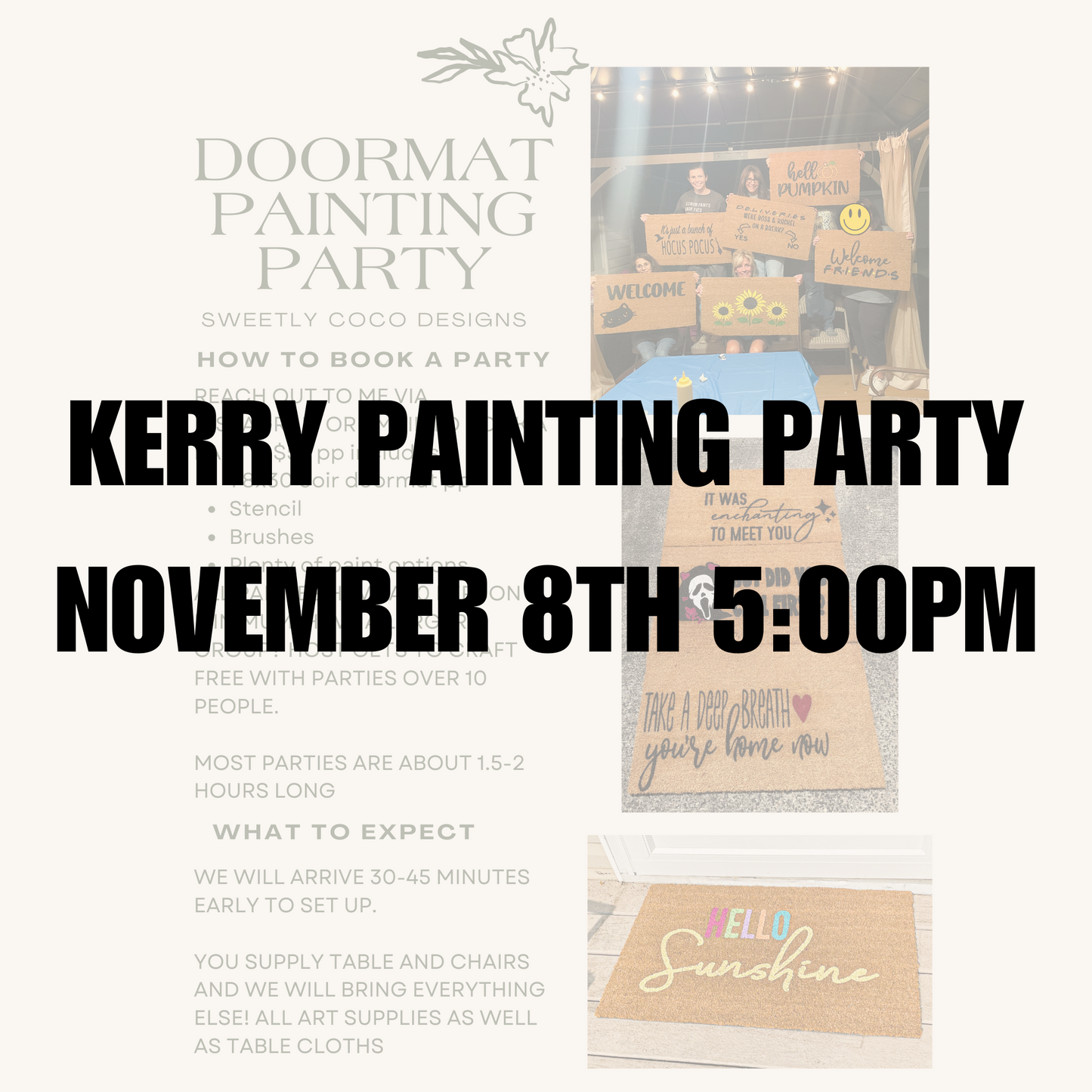 Kerry | Doormat Painting Party