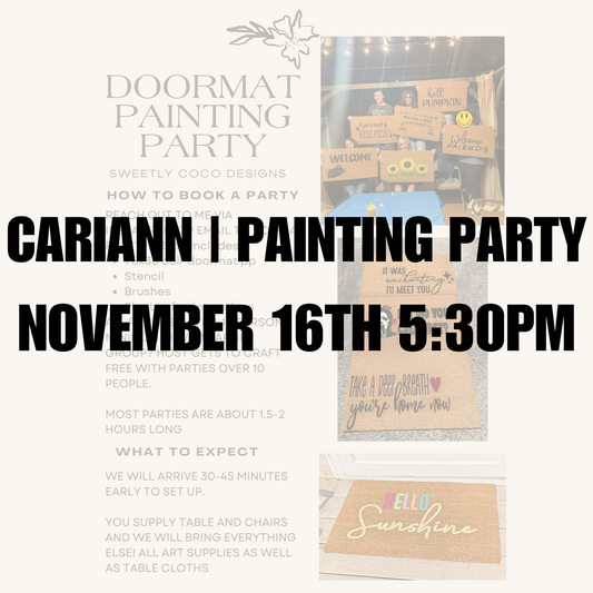 Cariann | Doormat Painting Party