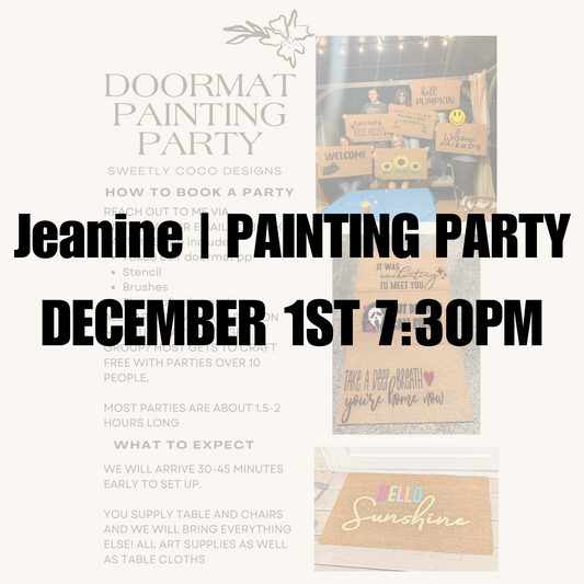 Jeanine | Doormat Painting Party