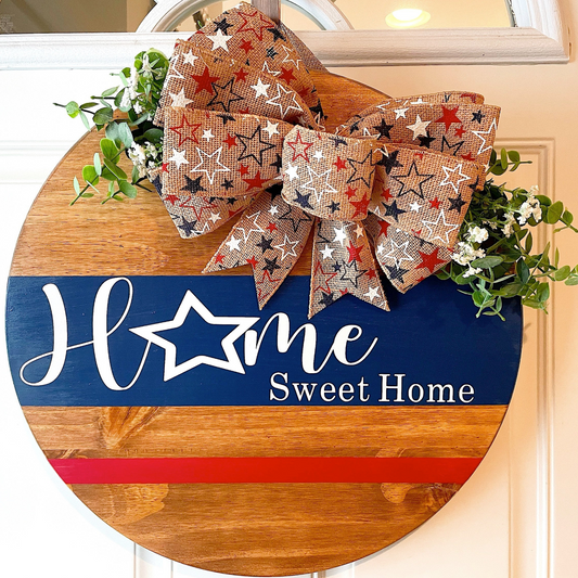 Home Sweet Home Americana Door Hanger