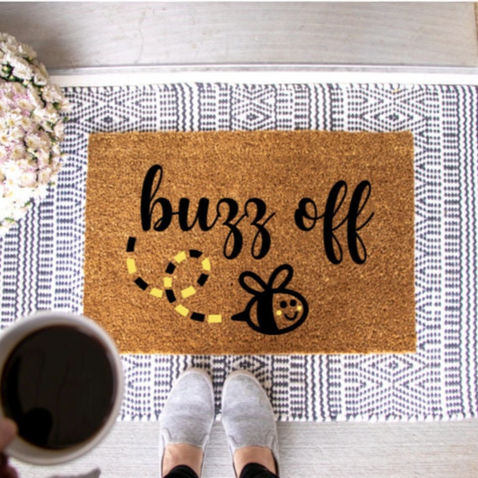 Buzz Off Doormat