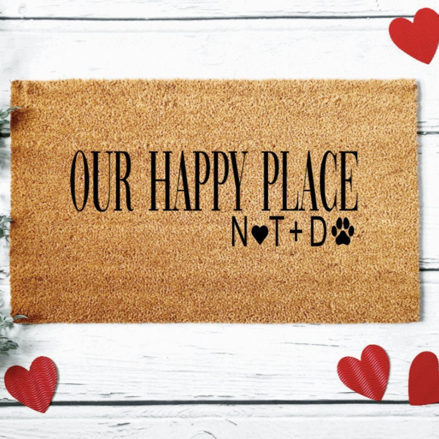 Our Happy Place Family Doormat