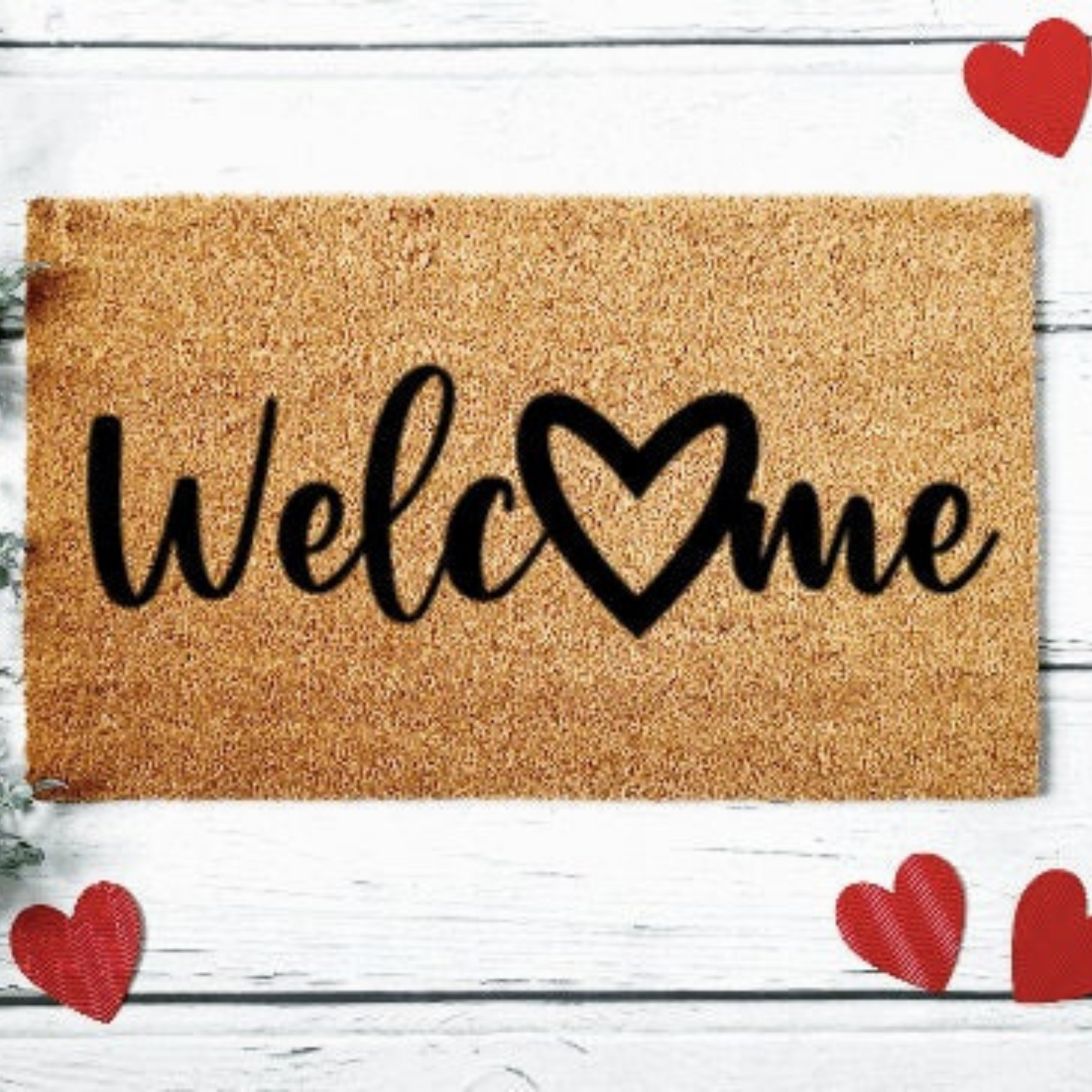 Welcome Heart Doormat