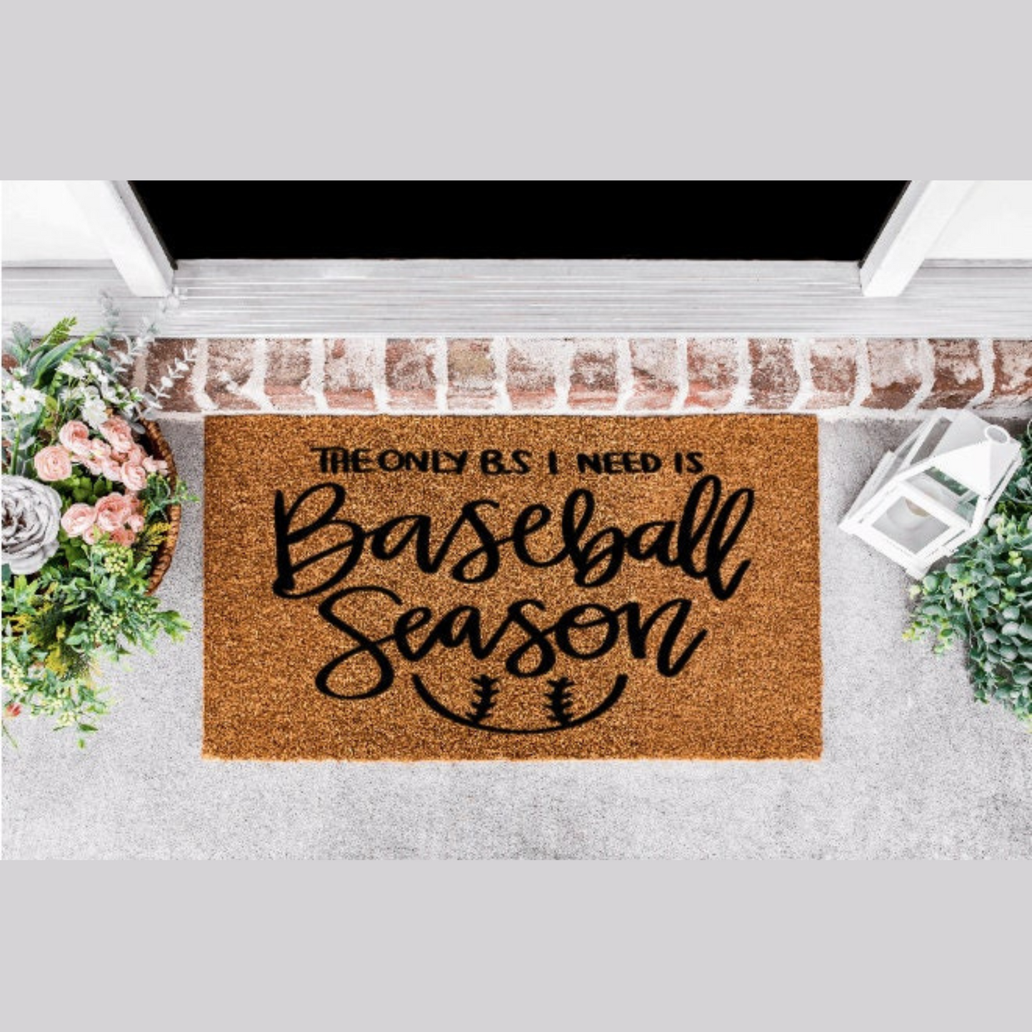 Baseball Season Doormat