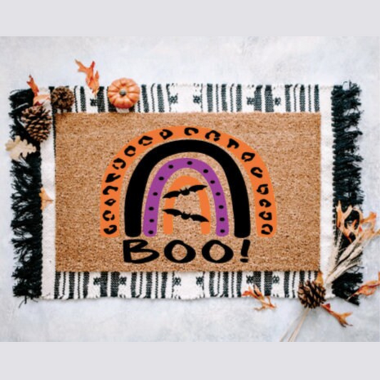 Boo Bats Rainbow Doormat