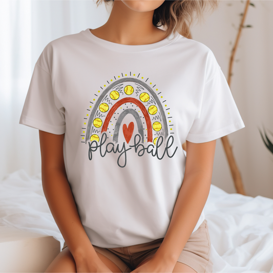 RTS Softball Playball Rainbow Top