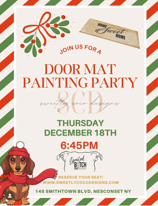 Spoiled Bitch Dog Boutique Doormat Painting