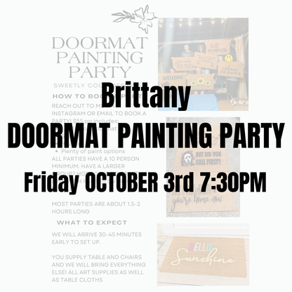 Brittany | Doormat Painting Party