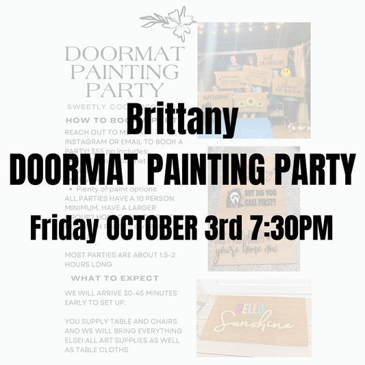 Brittany | Doormat Painting Party