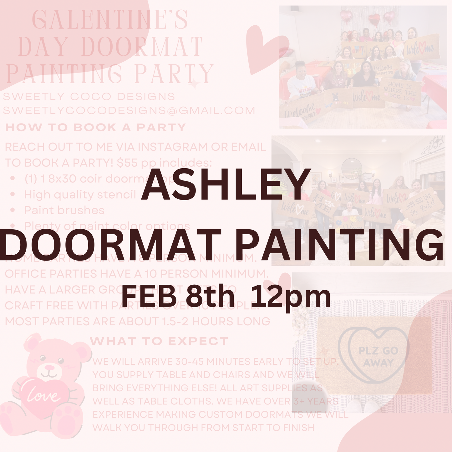 Ashley | Doormat Painting